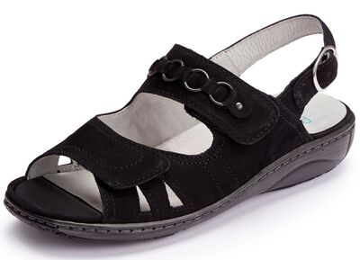 Waldl&auml;ufer, bequeme Damen-Sandalen, Weite G, mit herausnehmbarem Fussbett 