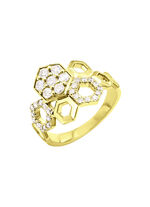 Bildschöner Damenring mit Brillanten 