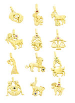 Sternzeichen-Anh&auml;nger mit echten Steinen 