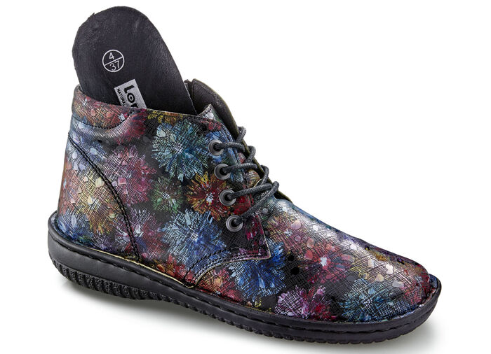 ELENA EDEN, schicke Damen-Boots, Weite G, mit herausnehmbarem Fussbett MULTICOLOR