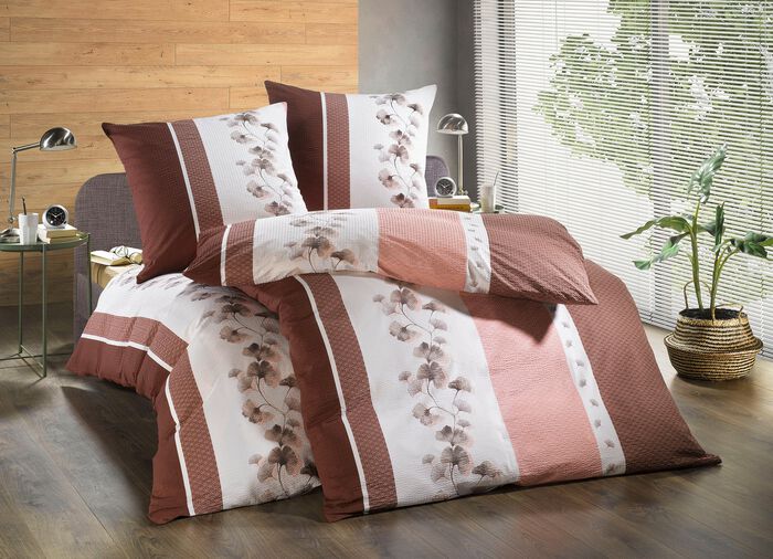 Bettw&auml;sche-Garnitur mit Reissverschluss 