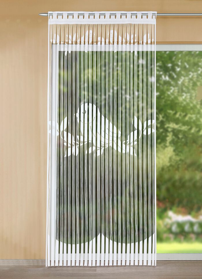 Fadenvorhang f&uuml;r Vorhangschiene und -stange WEISS