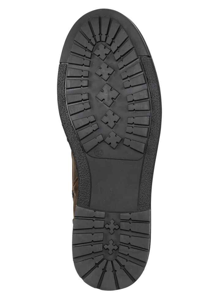 GINO GALANTE, klassische Herren-Stiefeletten, mit Reissverschluss TABAKBRAUN