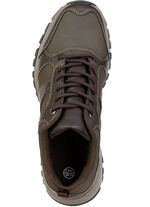Atmungsaktive Herren-Schnürschuhe, mit Klimamembrane DUNKELBRAUN