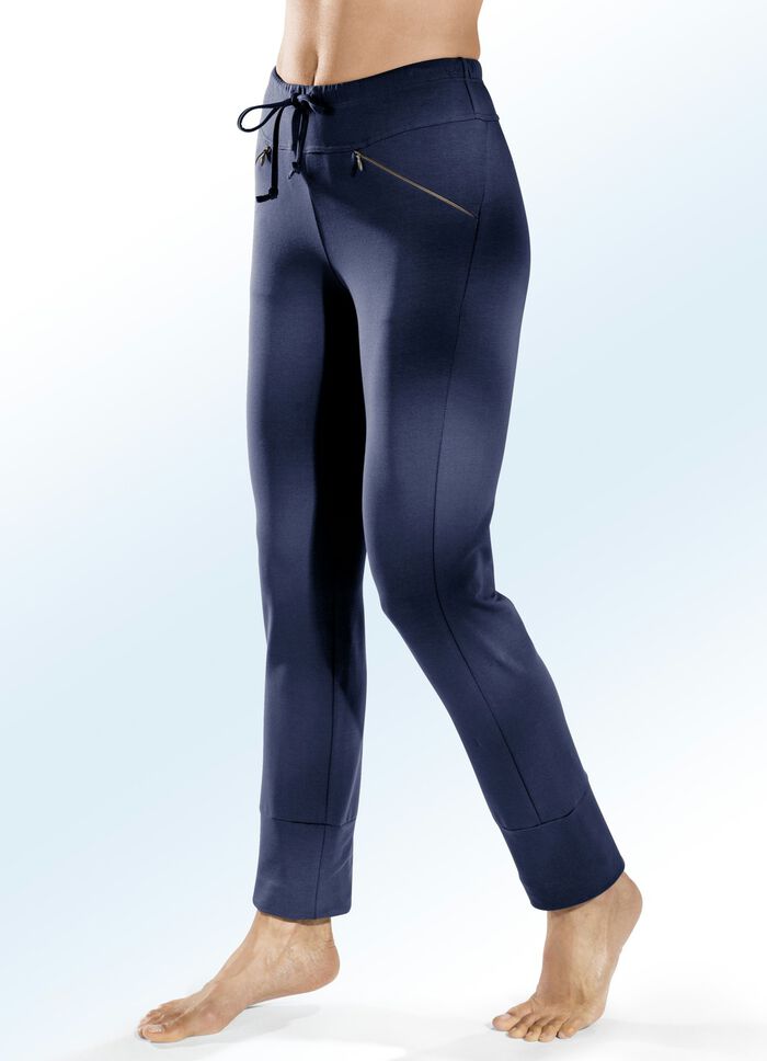 Hose mit bequemem Dehnbund in 4 Farben MARINE