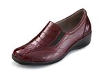 ELENA EDEN, komfortable Damen-Slipper, mit herausnehmbarem Fussbett BORDEAUX
