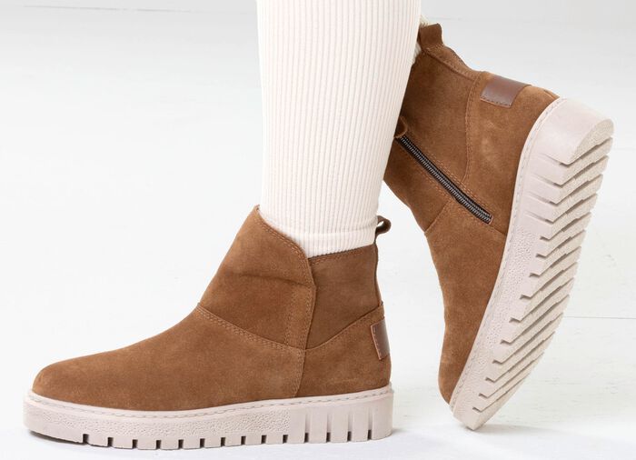 ELENA EDEN, warme Damen-Stiefeletten, Winterschuhe, Weite H, mit herausnehmbarem Fu&szlig;bett 