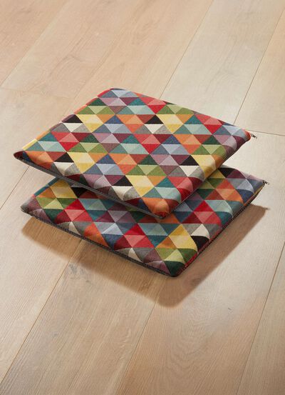 Sitzkissen, 2er-Set, mit Anti-Rutsch-Beschichtung 