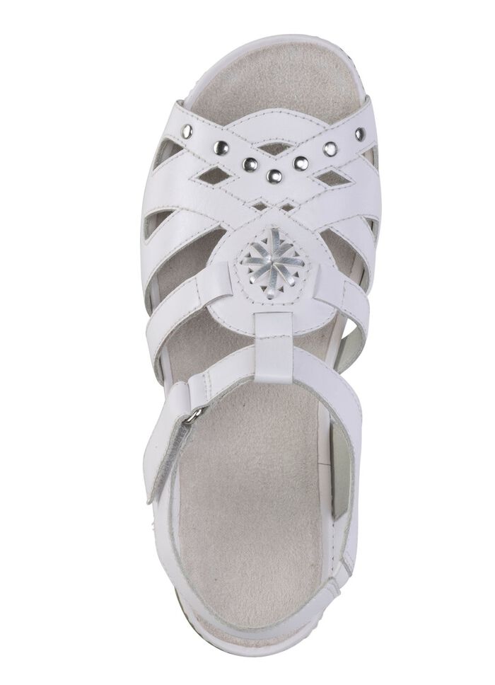 ELENA EDEN Sandale mit Ziernieten und Lederdurchz&uuml;gen 