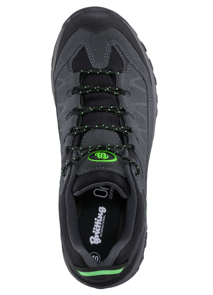 Schnürschuh mit Klimamembrane ANTHRAZIT-GRÜN