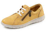 ELENA EDEN, bequeme Damen-Schnürschuhe, Weite G, mit herausnehmbarem Fussbett GELB
