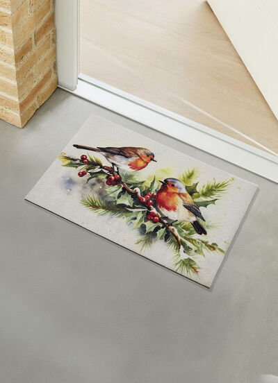 Fussmatte in winterlicher Optik 