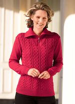 Pullover mit streckenden Strukturen 