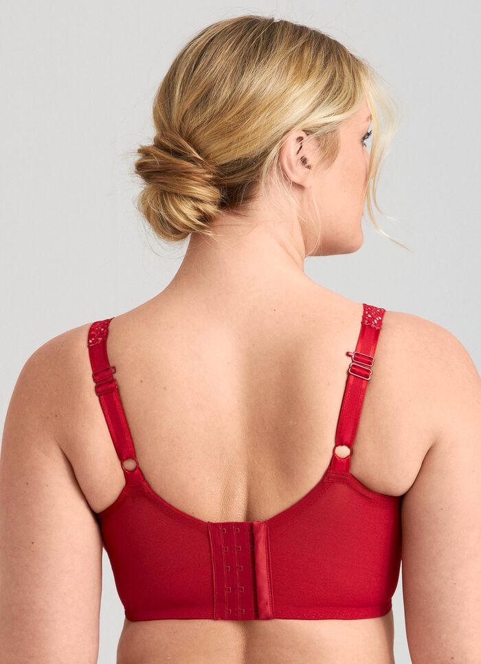 Miss Mary Bügel-BH mit floraler Elastikspitze ROT
