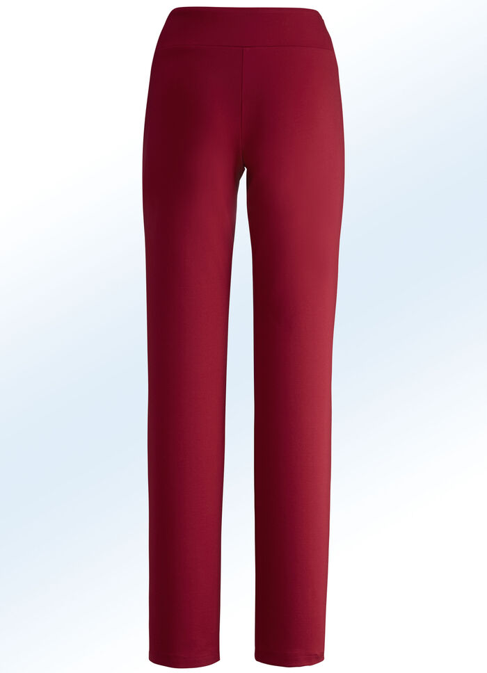 Jerseyhose mit höherem, elastischem Formbund ROT