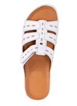 ELENA EDEN Pantolette aus Nappaleder mit Kontrast-Durchz&uuml;gen 