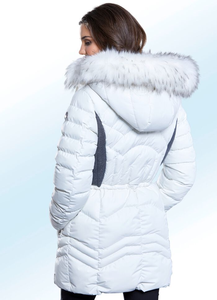 Longjacke mit interessanten Steppvarianten 