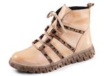 Gemini, trendige Damen-Stiefeletten, Winterschuhe, Weite G, mit herausnehmbarem Fussbett HELLBEIGE