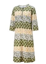 Nachthemd mit Bord&uuml;rendruck und Kopfleiste 