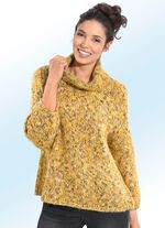 Pullover in 2 Farben mit Glitzereffekten GELB-MULTICOLOR