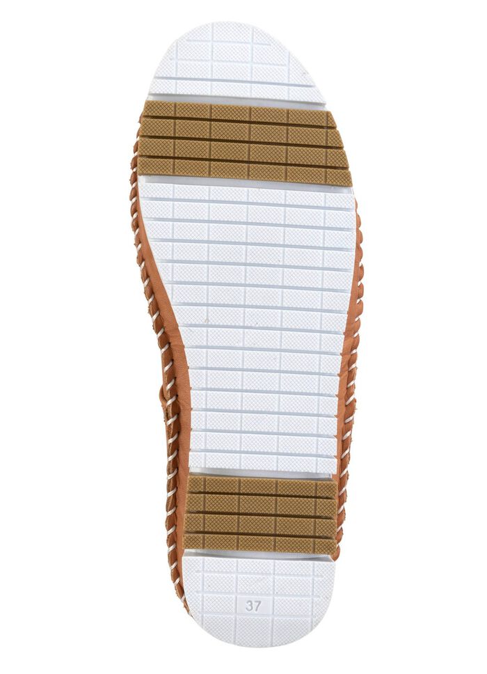 Gemini Mokassin-Slipper mit dezenter Knitter-Struktur CAMEL