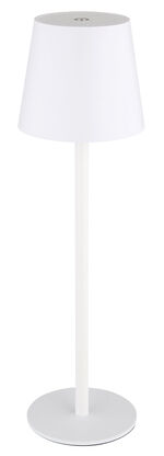 Moderne Tischleuchte für den Innen- und Außenbereich WEISS