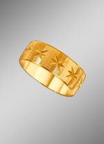 TraurinTrauring mit diamantierg mit diamantierten Rillen und kleinen Sternchen 