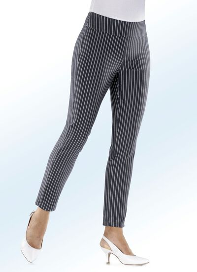 Hose mit modischer Streifendessinierung 