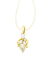 Anhänger mit Opal und Diamanten 