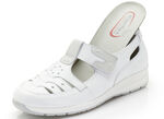 Slipper mit luftigen Durchbrüchen WEISS