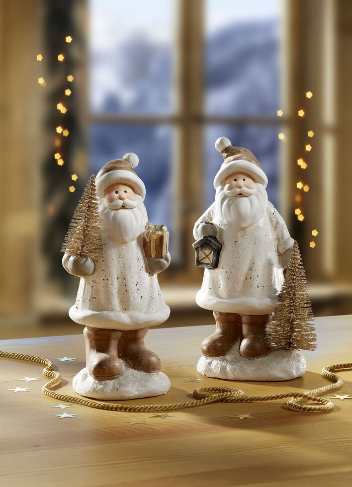 Nikolaus aus Keramik WEISS