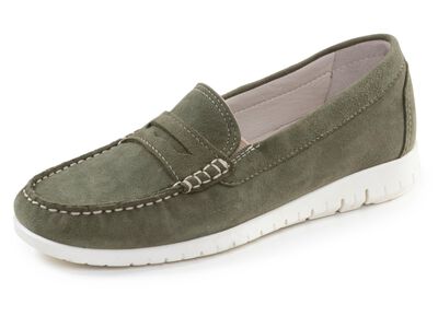 ELENA EDEN, klassische Damen-Slipper, Weite H, mit herausnehmbarem Fussbett 