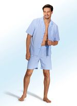 Shorty 3-teilig, durchgekn&ouml;pft, aus Webware mit Streifendessin 