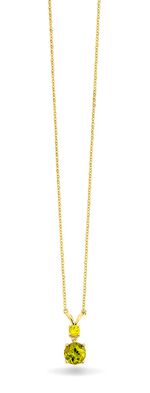 Halskette mit echt Peridot 