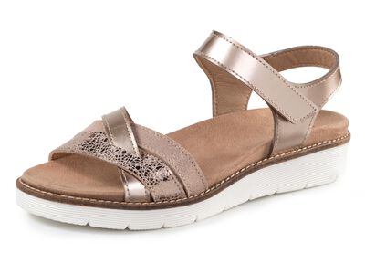 ELENA EDEN, modische Damen-Sandale, Weite H, mit herausnehmbarem Fussbett 