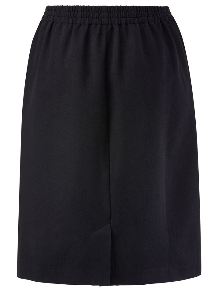 Rock in schmaler Schnittführung SCHWARZ