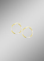 Wundersch&ouml;ne diamantierte Creolen 