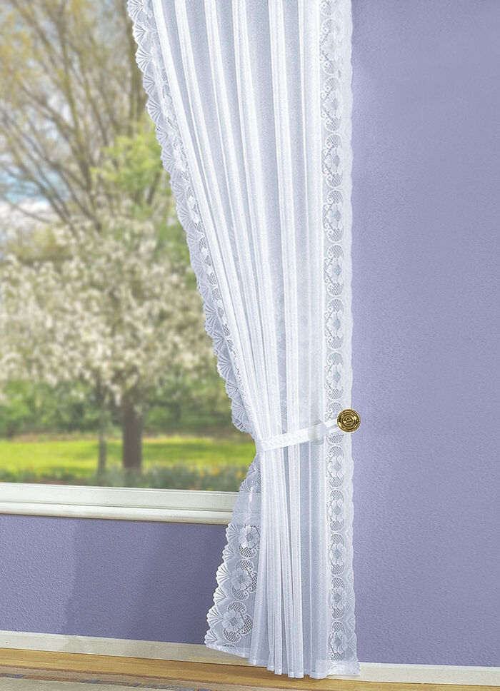 Seitenschal-Garnitur mit beidseitigem Bordürenabschluss 