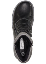 ELENA EDEN Bootie mit pfiffiger Ziersteppung SCHWARZ-GRAU