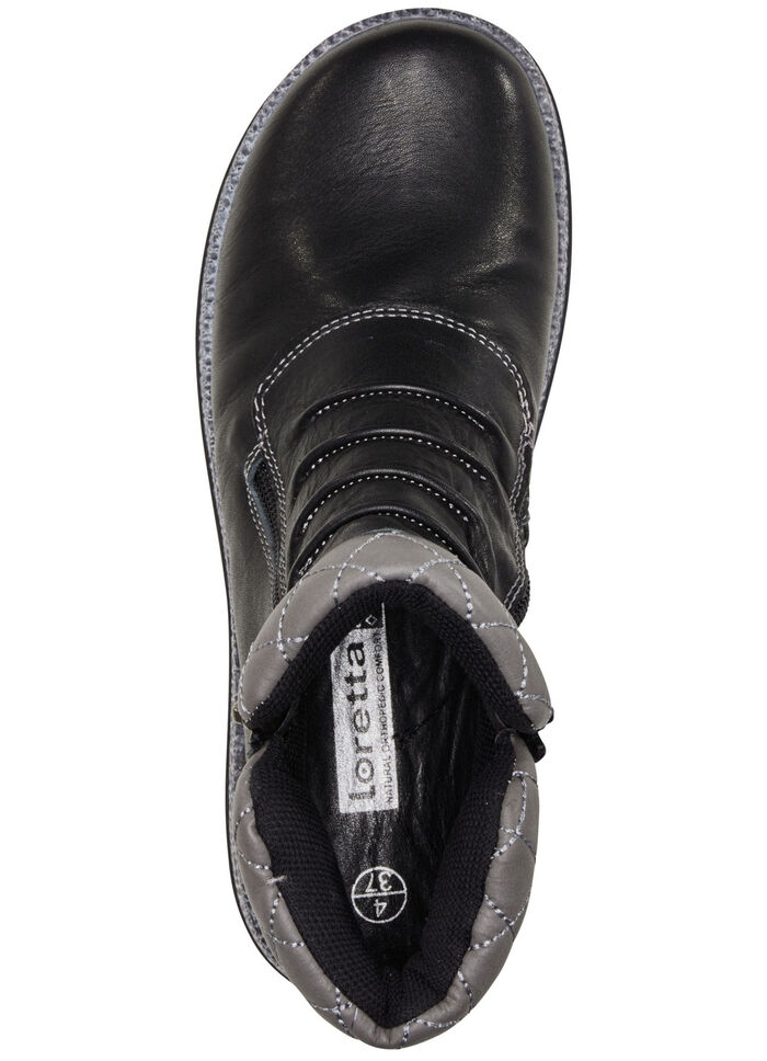 ELENA EDEN Bootie mit pfiffiger Ziersteppung SCHWARZ-GRAU