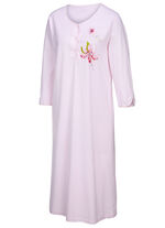 Zweierpack Nachthemden, 3/4-lange Ärmel mit Knopfleiste 