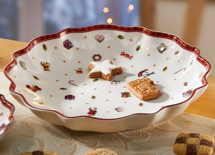 Schalen von Villeroy & Boch aus hochwertigem Porzellan WEISS-ROT