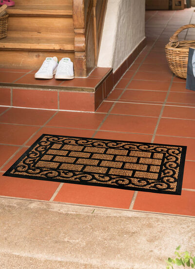 Fussmatte in Gusseisen-Optik 