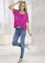 Edel-Jeans mit tollen Zierperlen JEANSBLAU
