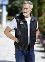 Ledergilet mit Taschen 