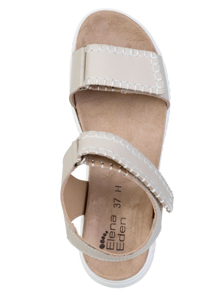 ELENA EDEN, bequeme Damen-Sandalen, Weite H, mit herausnehmbarem Fussbett 