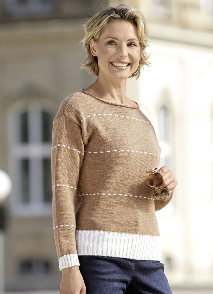 Pullover mit dezentem Glitzer 