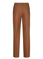 Elegante Hose mit apartem Zieranhänger COGNAC