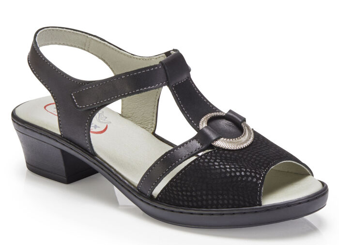 ELENA EDEN Sandalette in edlem Design SCHWARZ