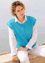 Pullunder in Mustermix TÜRKIS